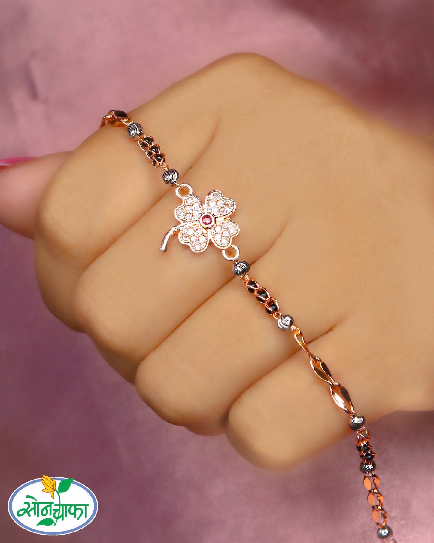 FLORAL BRILLIANCE DIAMOND BRACELET