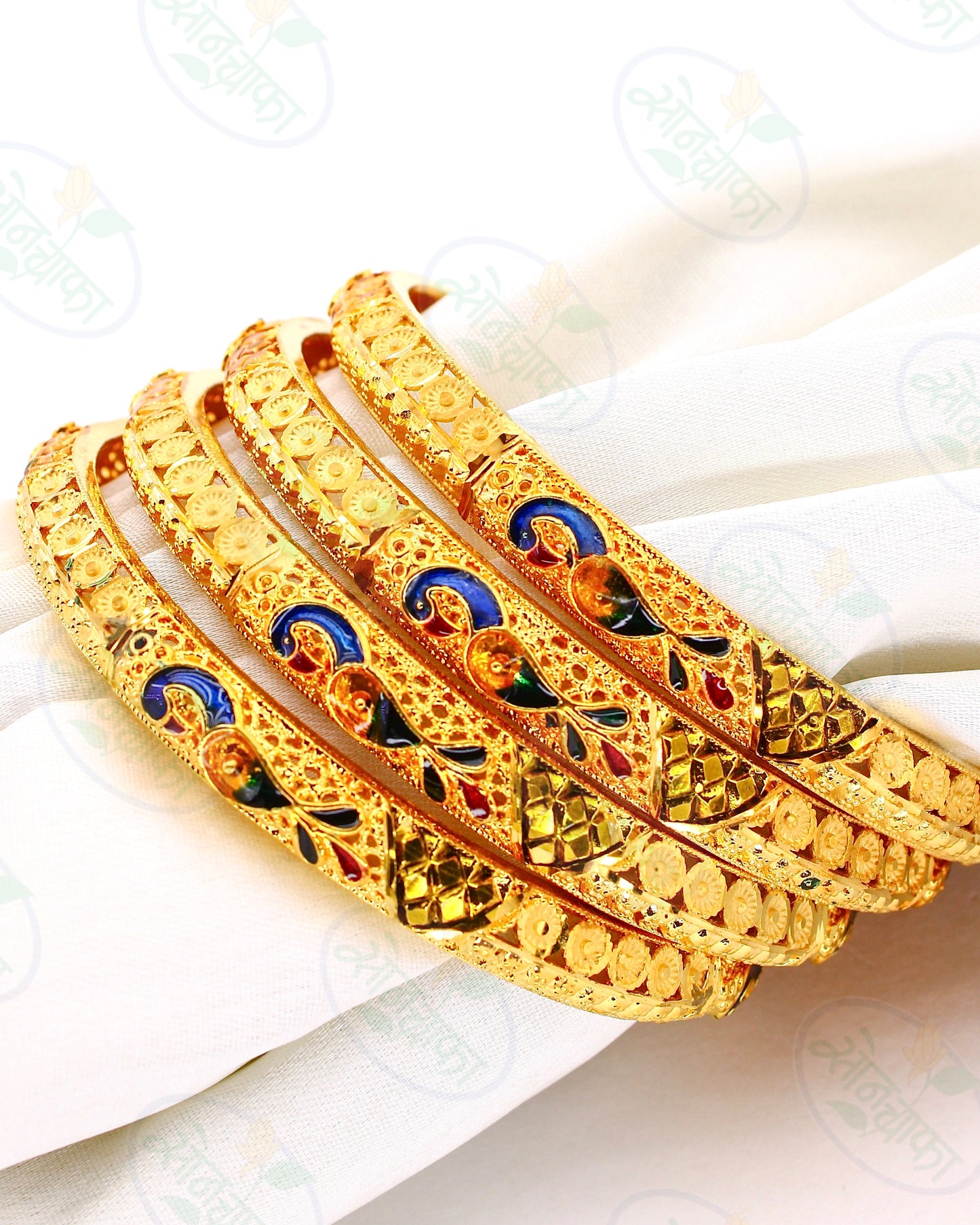 ETHNIC PEACOCK DESIGNER BANGLES