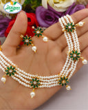 ELEGANT FORAL PEARL NECKLACE