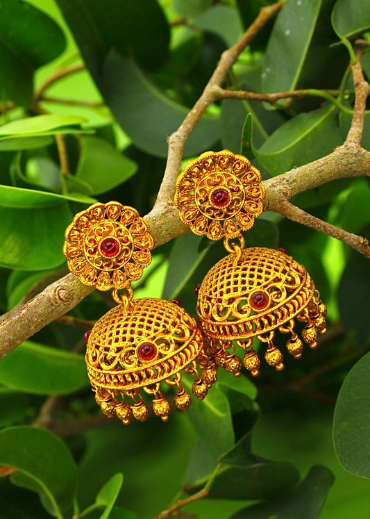 FLORAL JHUMKI EARRINGS