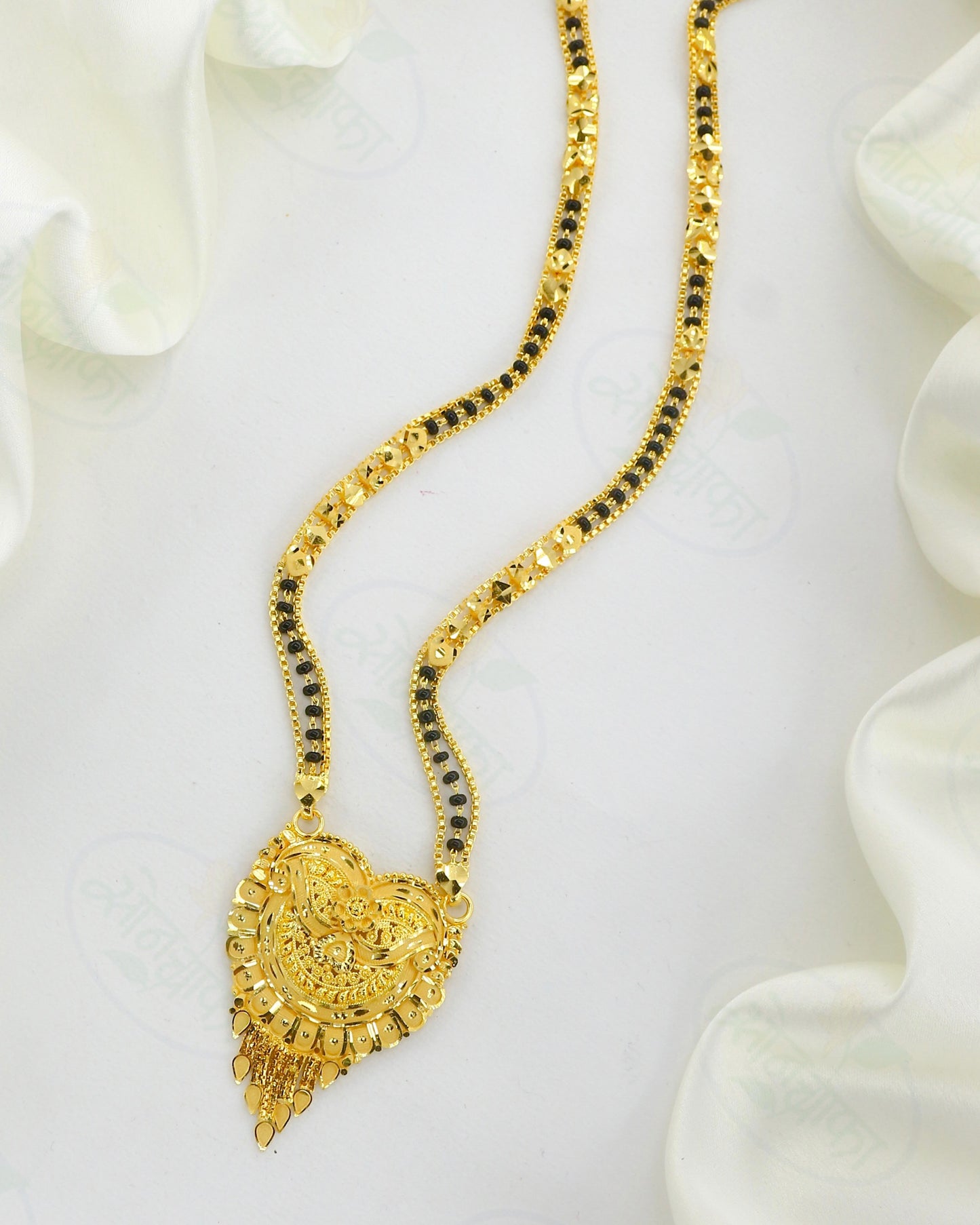 FLORAL GLAM GOLD PLATED MANGALSUTRA