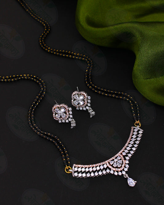 ICONIC DUAL TONE DIAMOND MANGALSUTRA