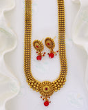 CLASSIC TRADITIONAL GOLDEN BEADED NECKLACE