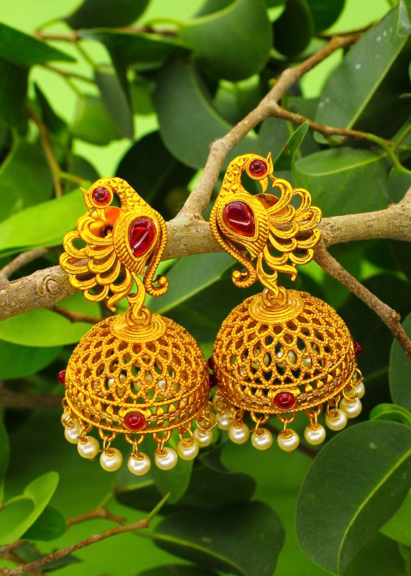 ATTRACTIVE PEACOCK JHUMKI