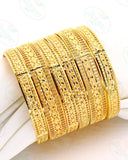 UNIQUELY DESIGNED GOLD PLATED BANGLES