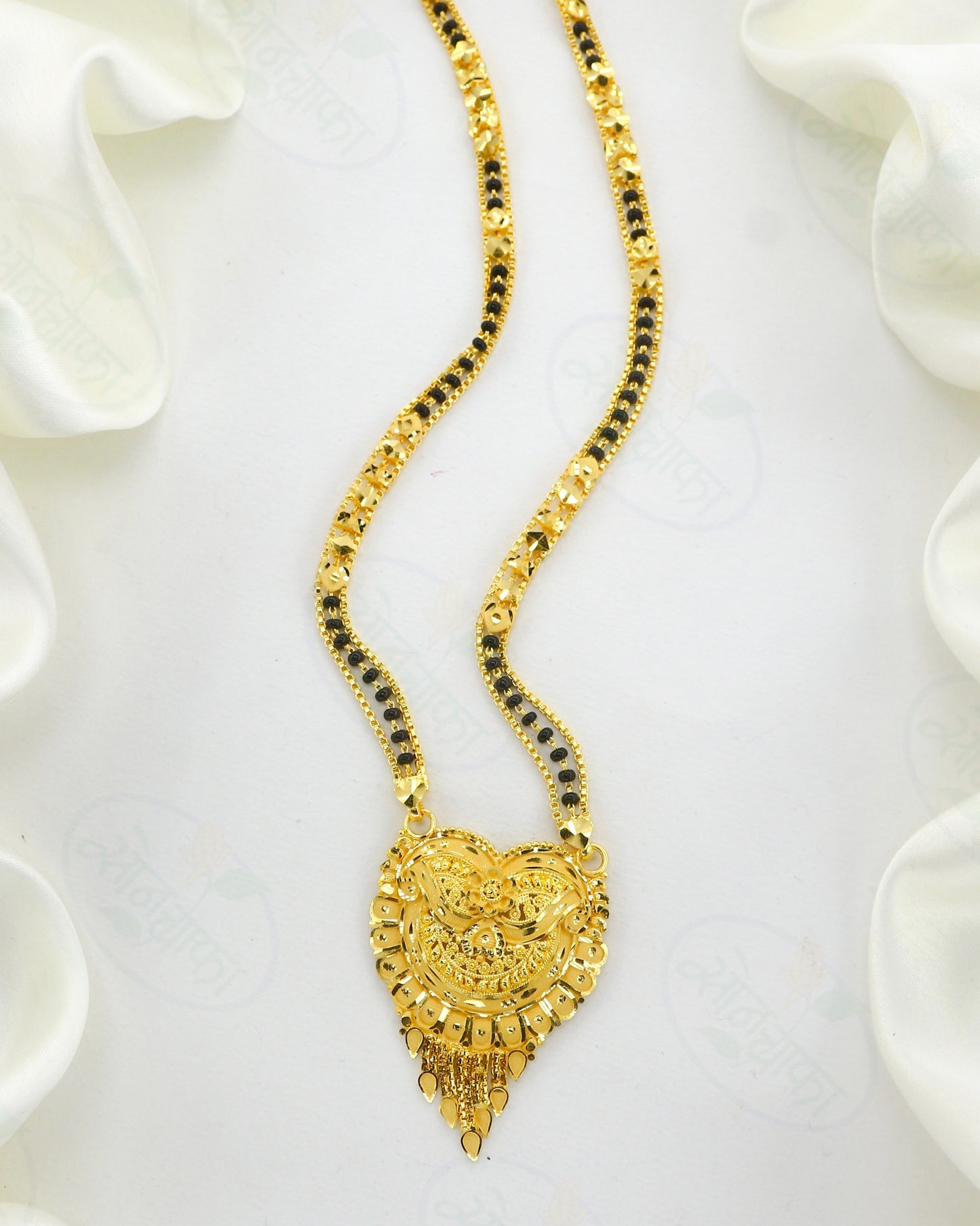 FLORAL GLAM GOLD PLATED MANGALSUTRA