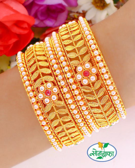 GLORIOUS PEARL BANGLES