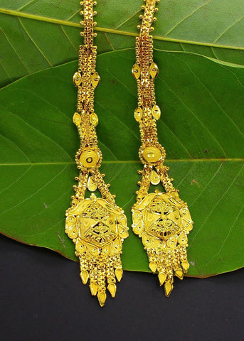 Fancy Hanging Gold Earring Set at Rs 600/pair in Delhi | ID: 25955536455