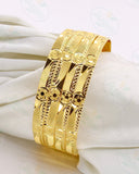 FANCY FLORET GOLD PLATED BANGLES