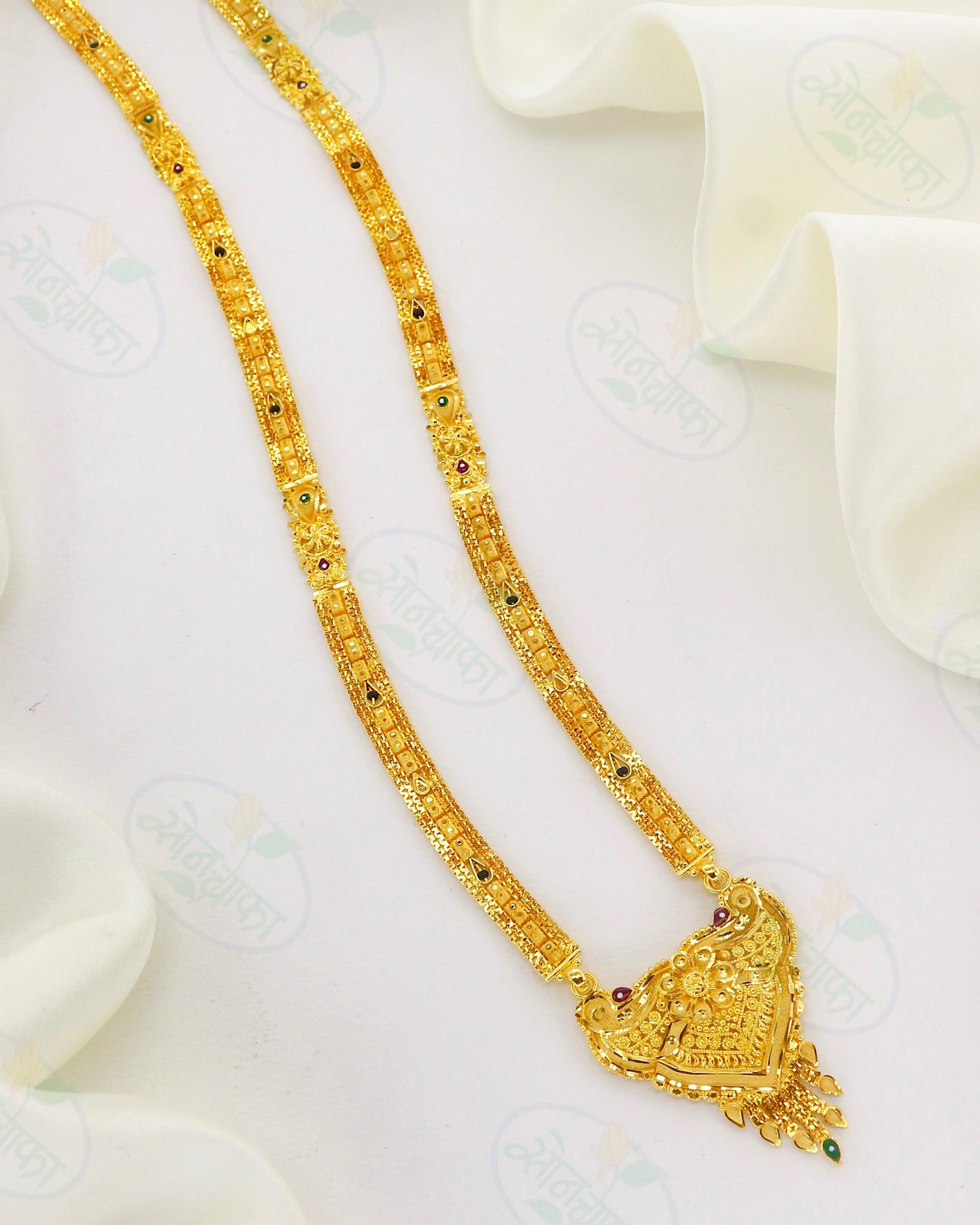 TRADITIONAL FANCY DESIGNER GOLDEN MANGALSUTRA - Main Image