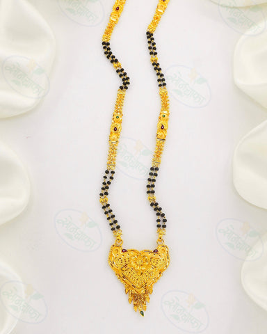 DELIGHT GLOSSY GOLD PLATED MANGALSUTRA