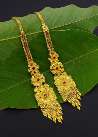 STUNNING GOLDEN KANCHAIN WITH EARRINGS