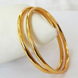 PLAIN GOLD PLATED BANGLES