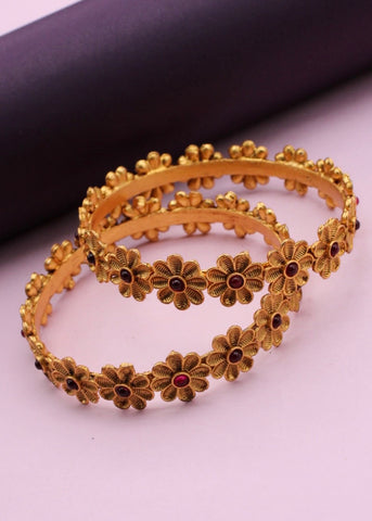 TEMPTING FLORET MATTE BANGLES