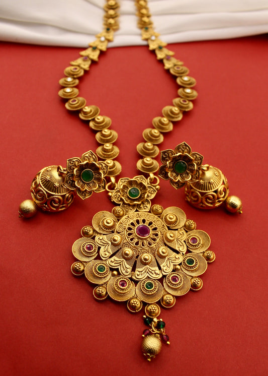 FLOWERET ANTIQUE NECKLACE