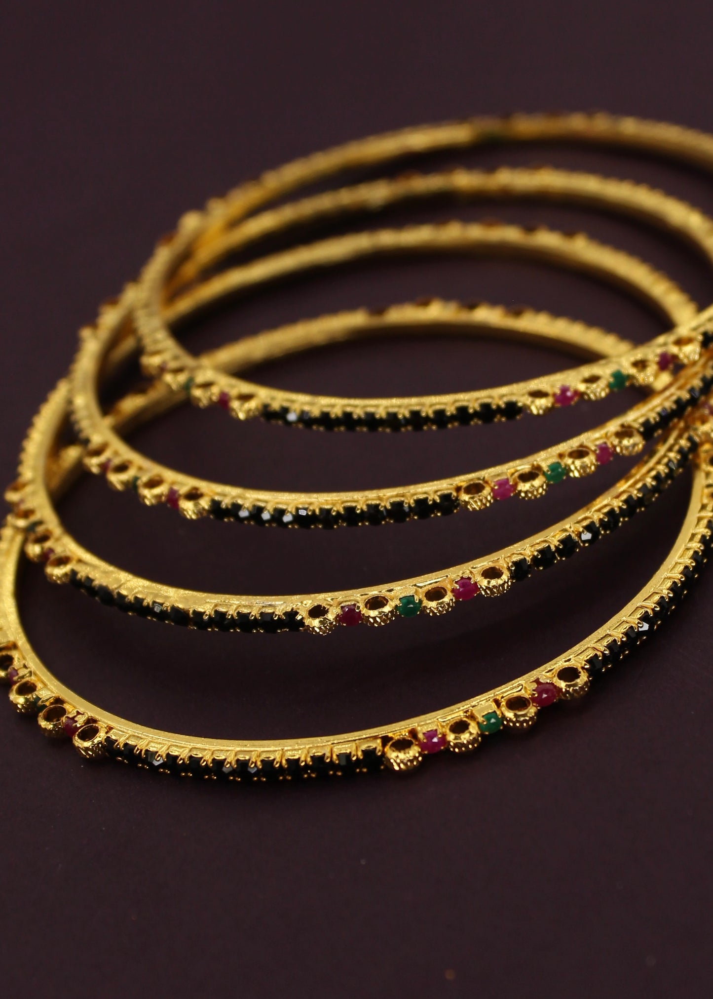 STUDDED DIA BANGLES