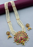 IMPRESSIVE PEACOCK DESIGNER NECKLACE