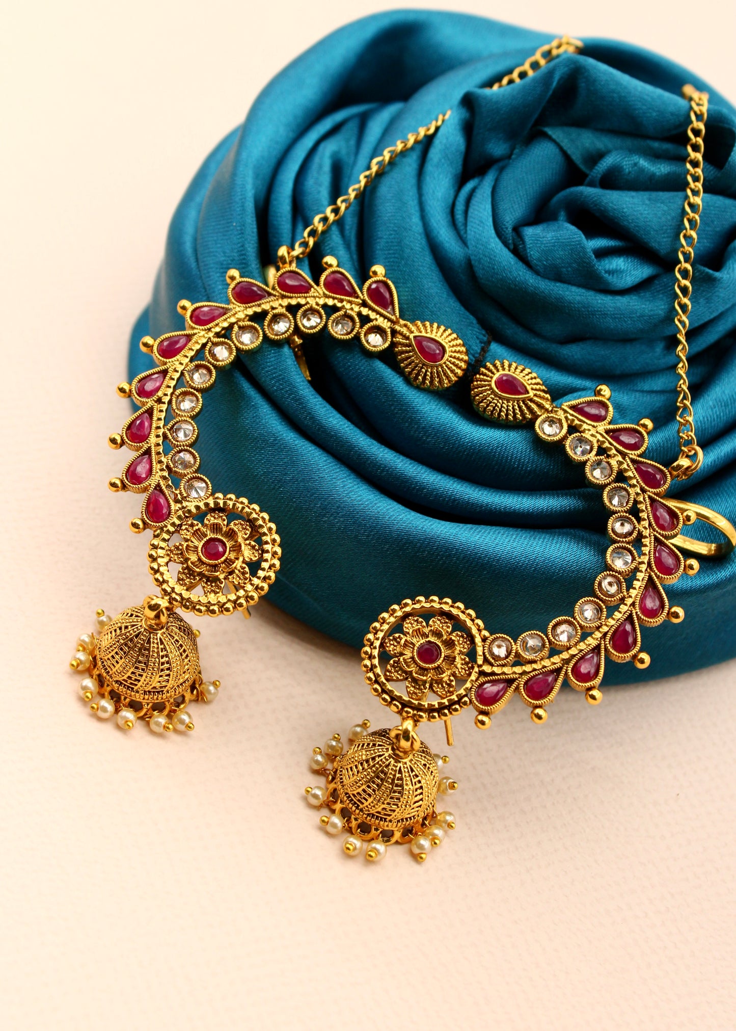 FLOWERET ANTIQUE EAR-CUFFS