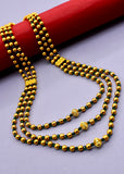 THREE LAYERS GOLDEN BEADS NECKLACE