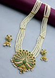 IMPRESSIVE PEACOCK DESIGNER NECKLACE