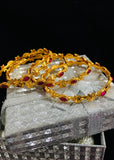 KEMP STONE WITH FLORAL BANGLES