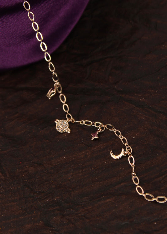 DIA PLANET DESIGNER ANKLET