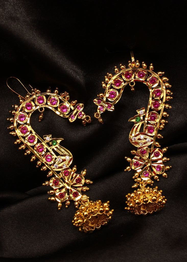 SPLENDID PEACOCK DESIGNER EAR CUFF Sonchafa