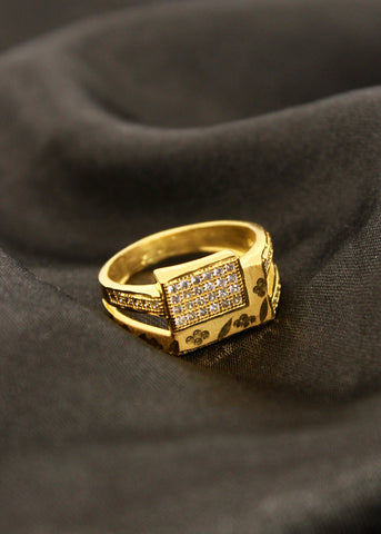 Oxidised Silver Liberty Gents Ring | SEHGAL GOLD ORNAMENTS PVT. LTD.