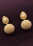 PEARL BALL EARRINGS