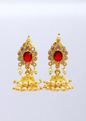Buy Moti Jhumka Earrings with Min 50% OFF + Free Delivery