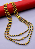 THREE LAYERS GOLDEN BEADS NECKLACE