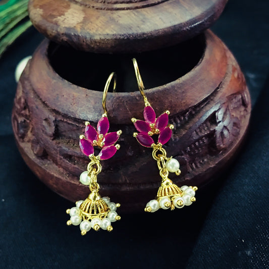 LEAF BUGADI WITH JHUMKI