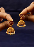 FLOWERET PESHWAI JHUMKI EARRINGS