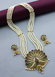 IMPRESSIVE PEACOCK DESIGNER NECKLACE