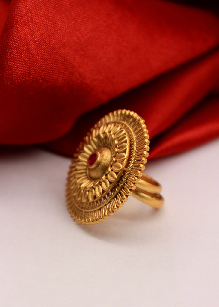 TEXTURED AHILYA FINGER RING – Sonchafa