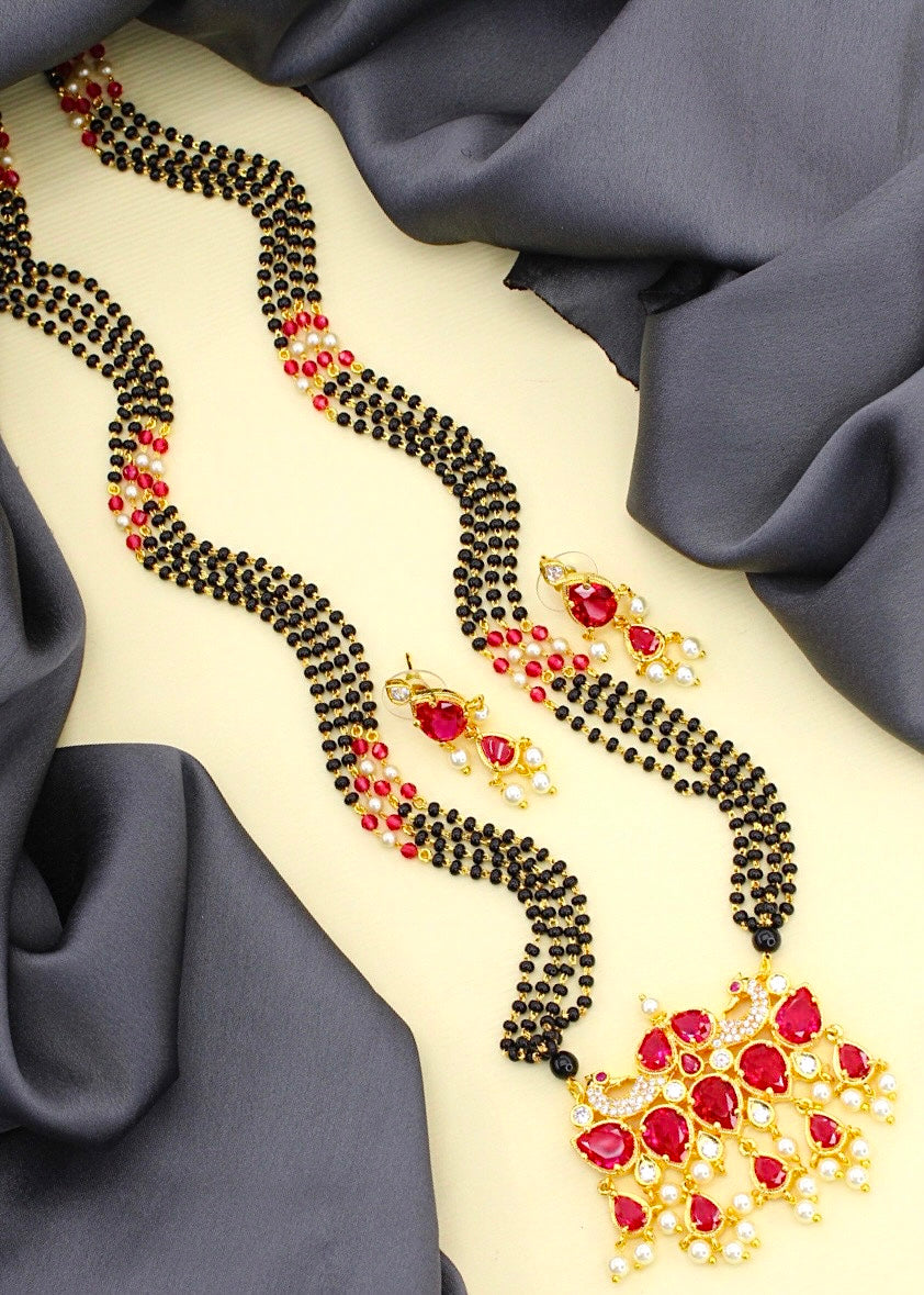 PEACOCK WITH TANMANI MANGALSUTRA