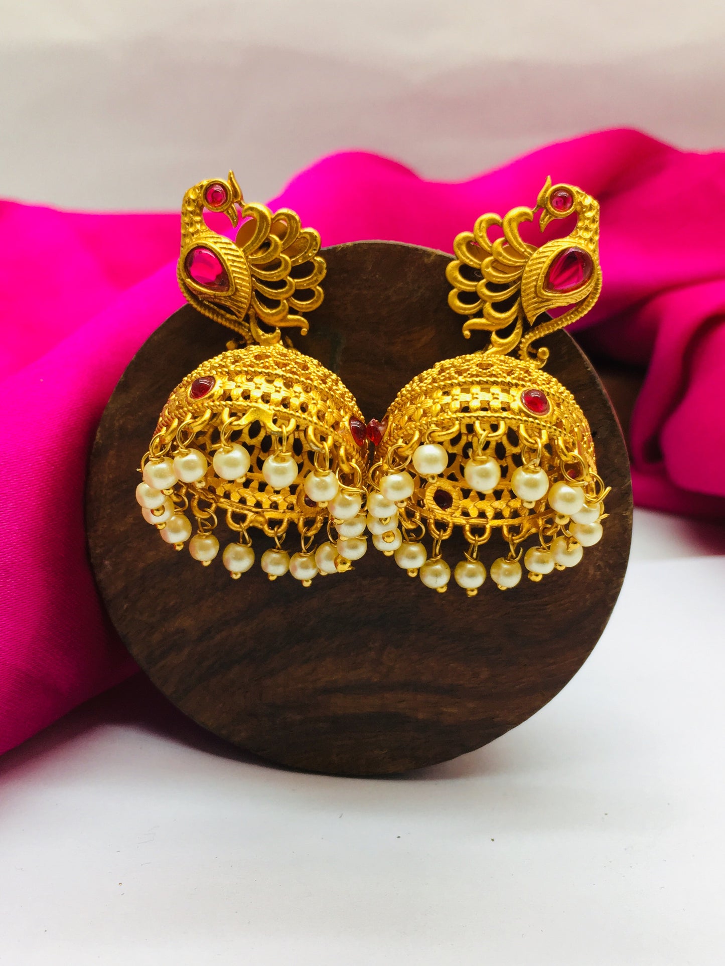 ATTRACTIVE PEACOCK JHUMKI