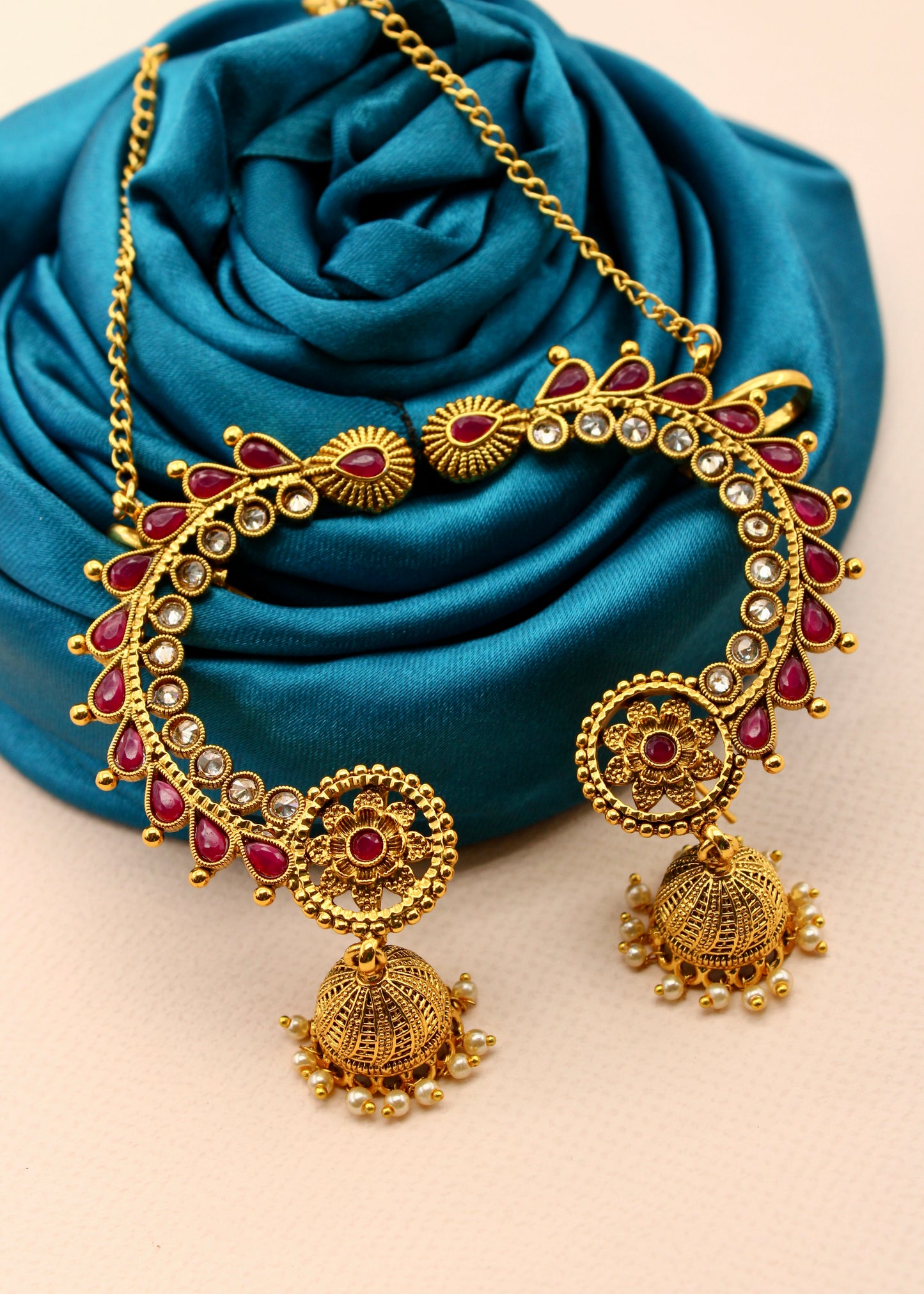 FLOWERET ANTIQUE EAR-CUFFS