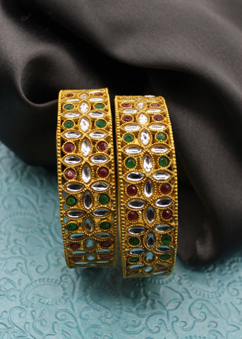 RAVISHING FLOWERET ANTIQUE BANGLES