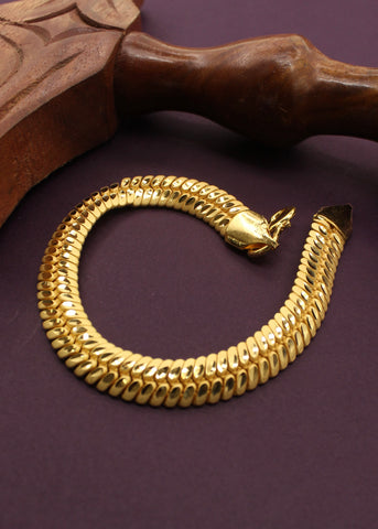 Real Kemp Hollow Kada Bracelets One Gram Gold Jewellery Traditional Models  B22884