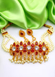 DAZZLING MOTI CHOKER SET