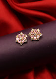 LOVELY FLORET DIA STUDS