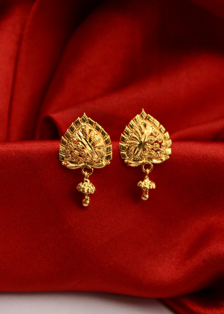 From Our Collection Gold Plated Kundan Jhumka Earrings