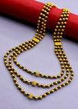 THREE LAYERS GOLDEN BEADS NECKLACE