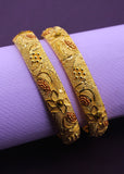 FLORESCENCE GOLD PLATED BANGLES