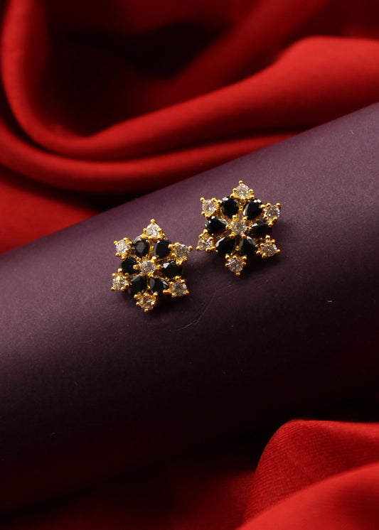 LOVELY FLORET DIA STUDS