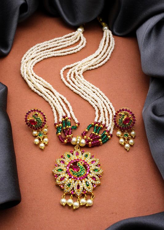 ENTICING PEACOCK NECKLACE