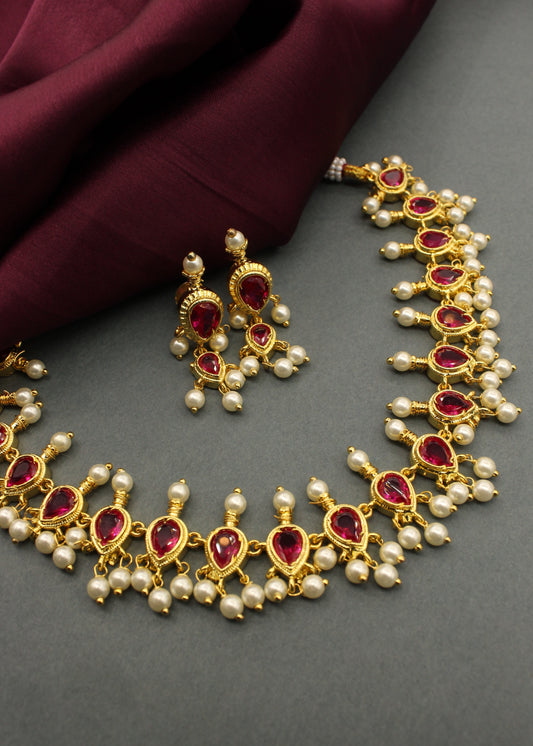 MULTI COLOUR STONE DESIGNER NECKLACEl