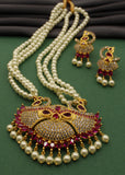 GRACEFUL DESIGNER MOTI NECKLACE