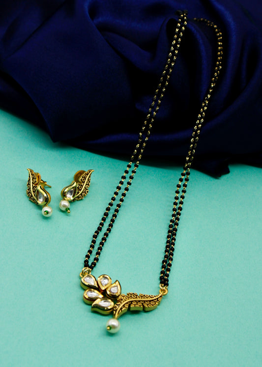 LEAF KUNDAN MANGALSUTRA